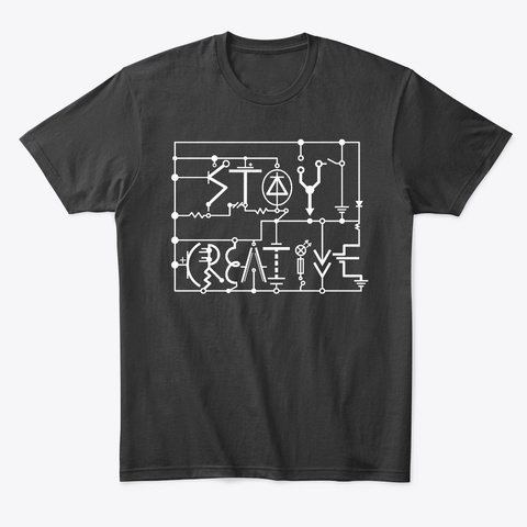 Stay Creative Black T-Shirt Front