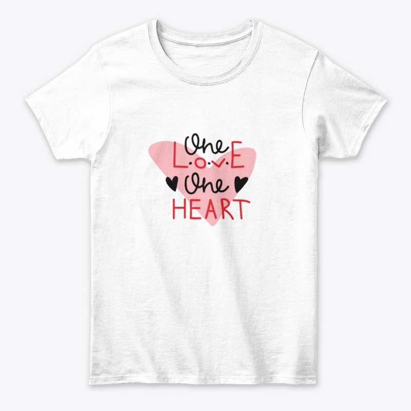 ONE LOVE T SHIRT FOR GIRLS