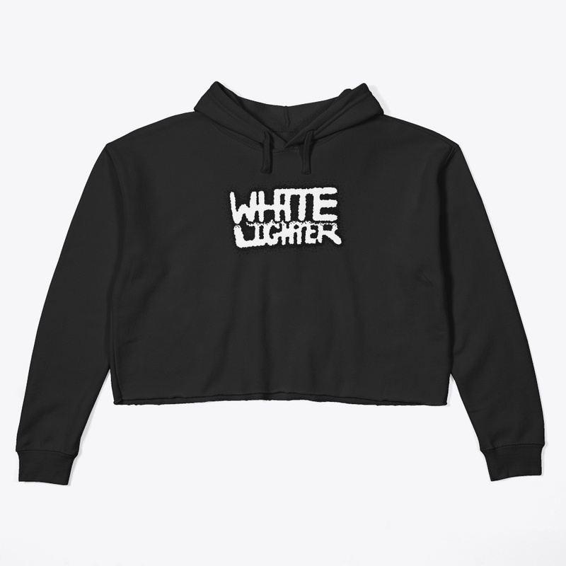 White Lighter Logo Crop-Top