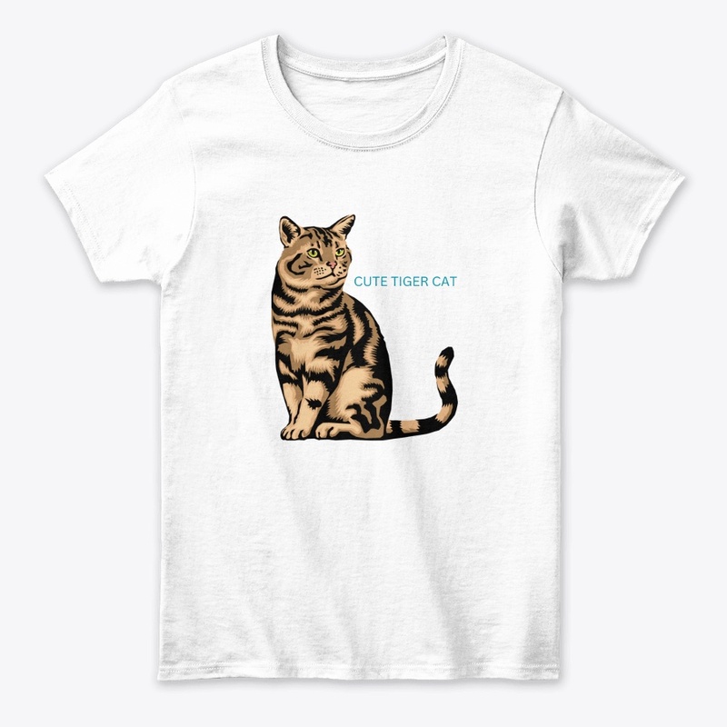 Cat Design T Shirt Short