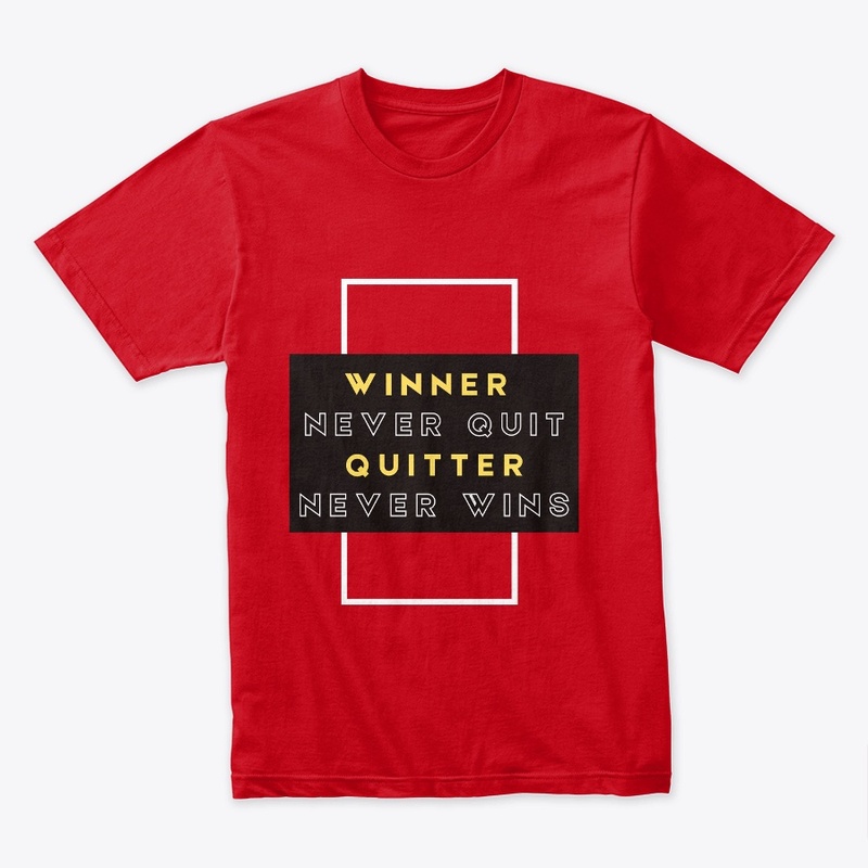 Winner and quitter t shirt and hoodies 