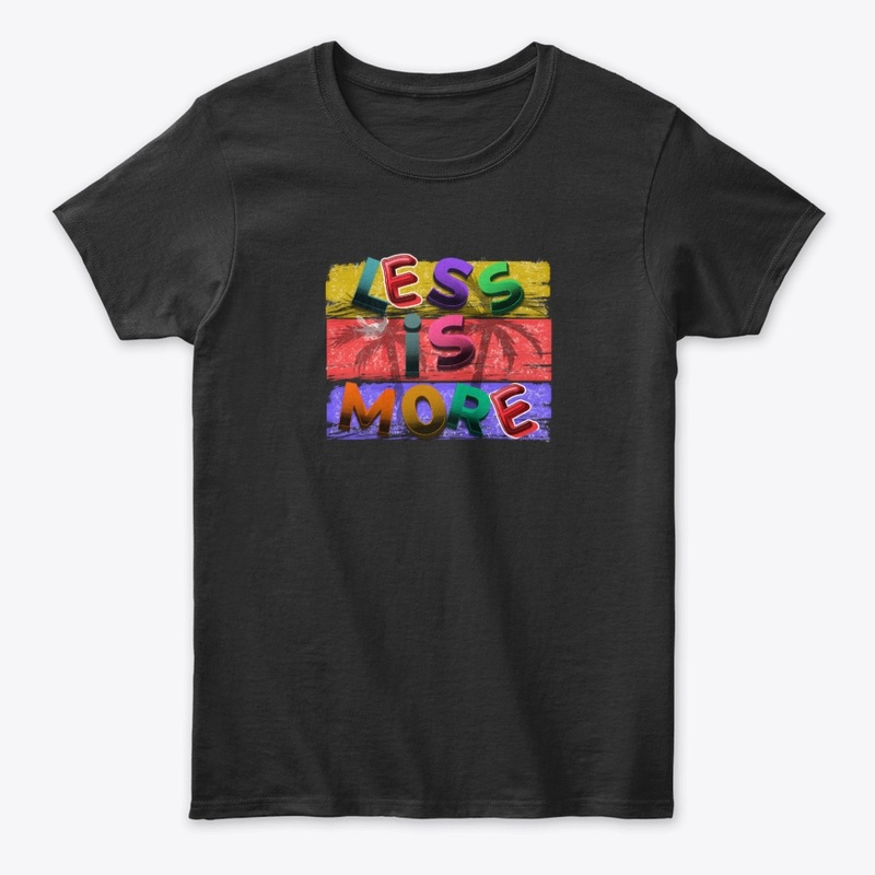 "Less Is More" Vibrant 3D Typography