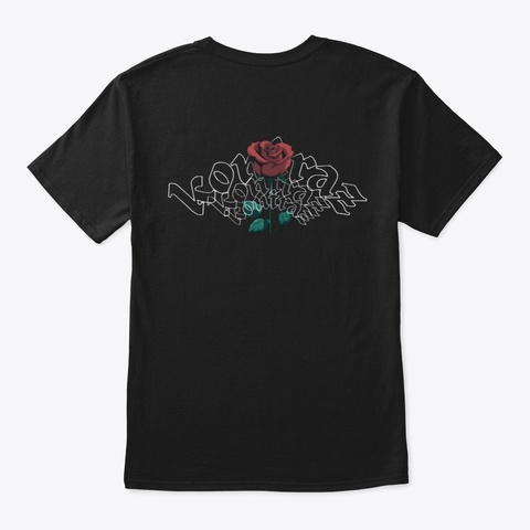 Kontraz Classic Crew Rose  Black T-Shirt Back