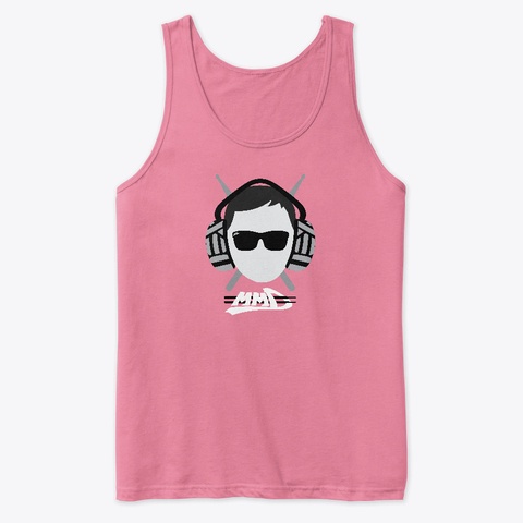 Mmd Unisex Tank Top Desgin 01 Neon Pink Kaos Front