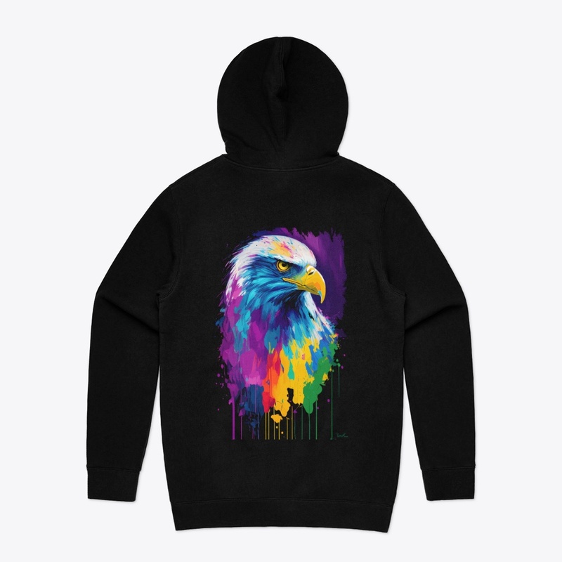 Colorful Vibrant Eagle | Rightward look