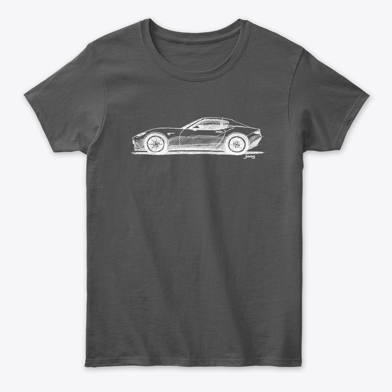 Mazda MX5 Miata RF sketch white