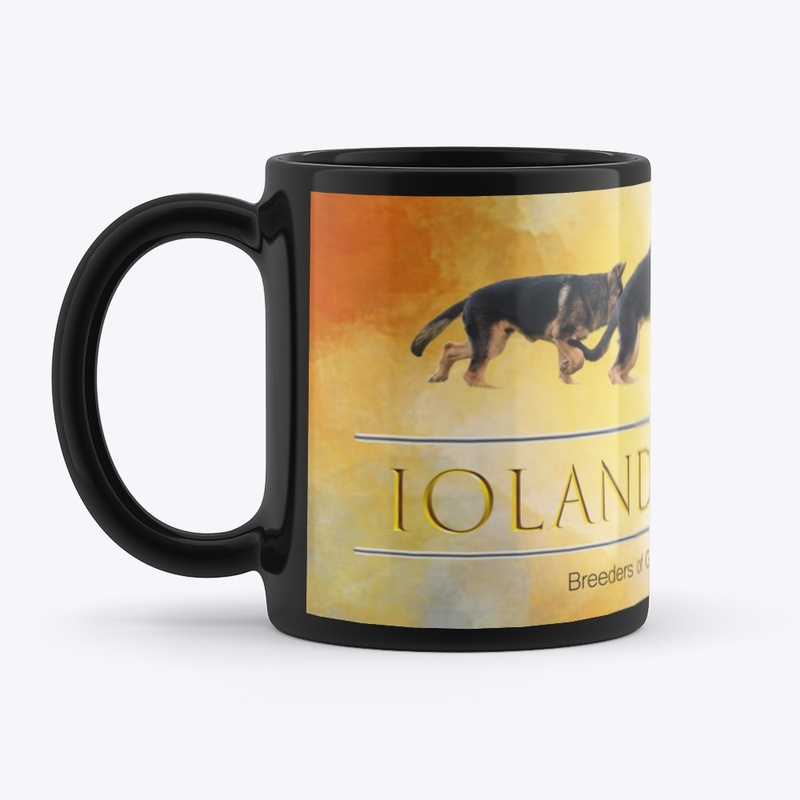 Iolanda Logo on Black Mug