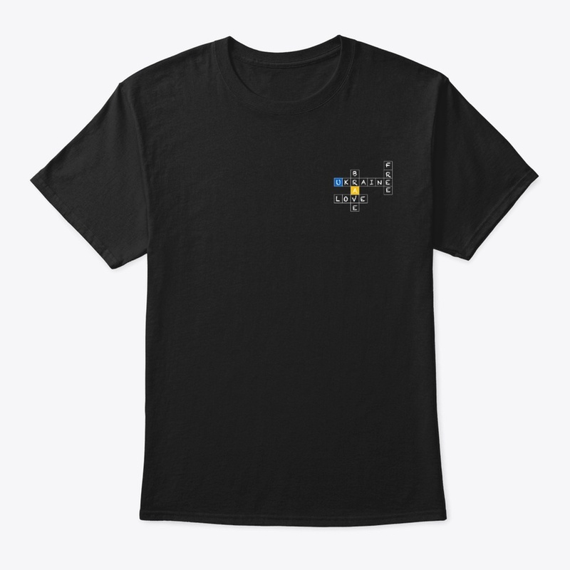 T-shirt Ukraine Love Free Brave 💙💛