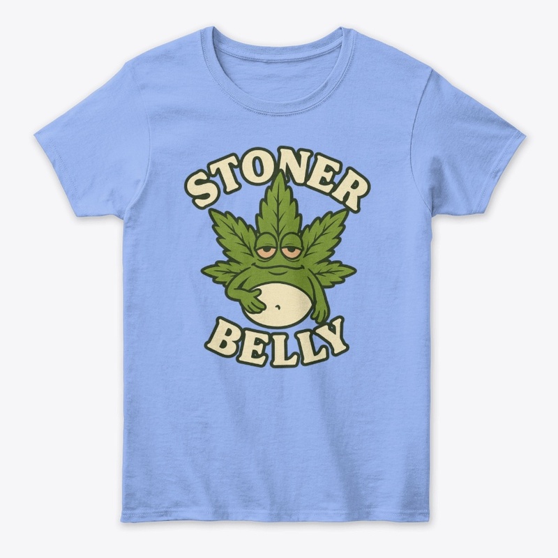 Stoner Belly Funny Chill Vibes Tee