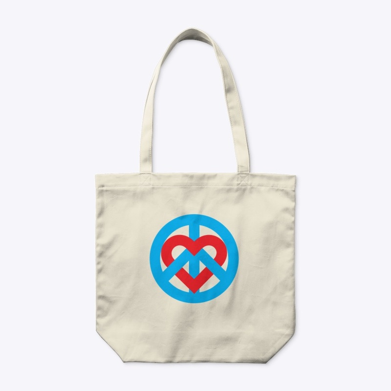 Peace+Love Interwoven Bold