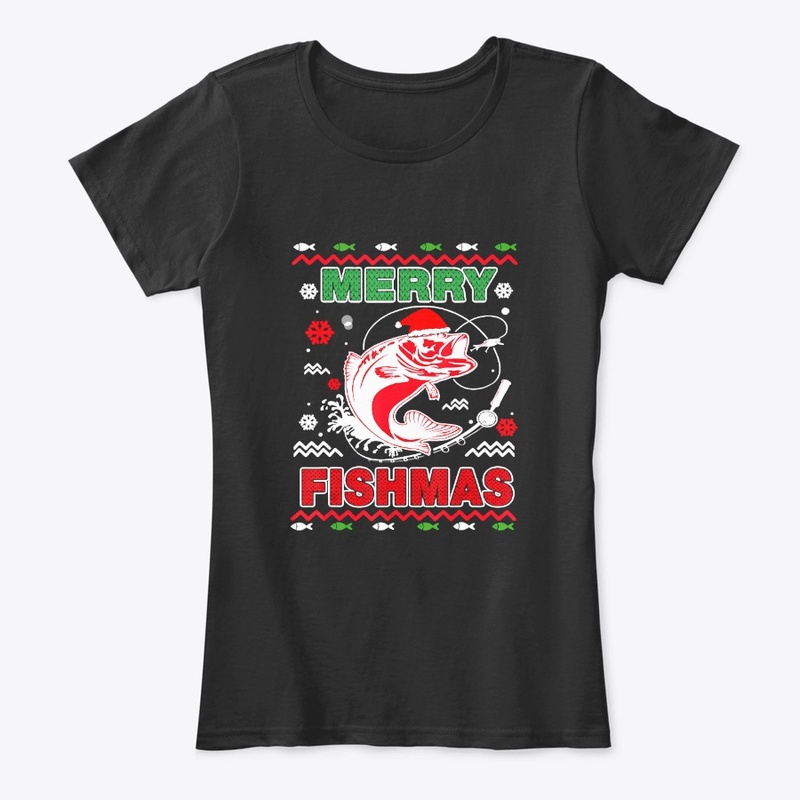 Ugly Fishing Christmas Bass Fish Apparel