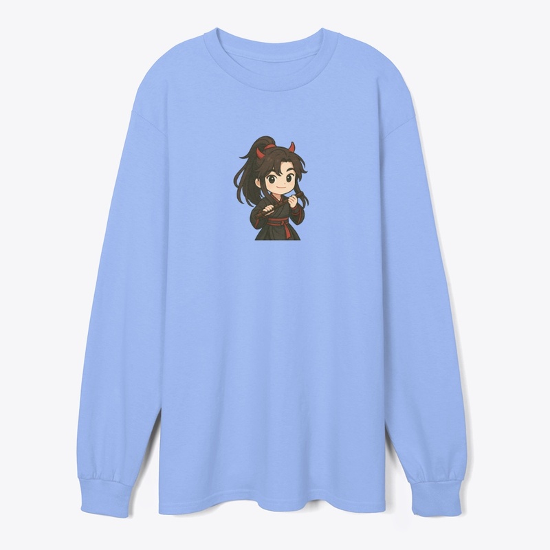 Wei Wuxian Chibi Art|Flute & Demon Horns