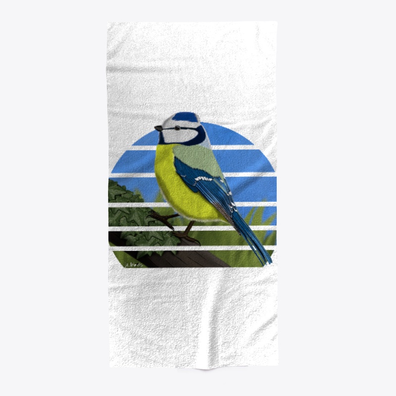 jz.birds Blue Titmouse Bird Design