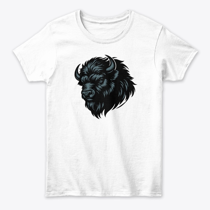 Fierce Angry Bison Graphic