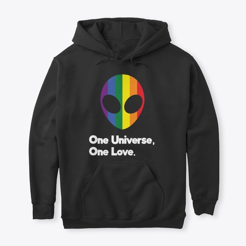 One Universe One Love Pride Alien Hoodie