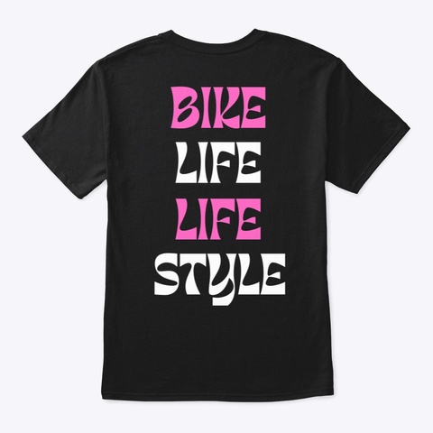 Miami Bike Life Life Style Black T-Shirt Back