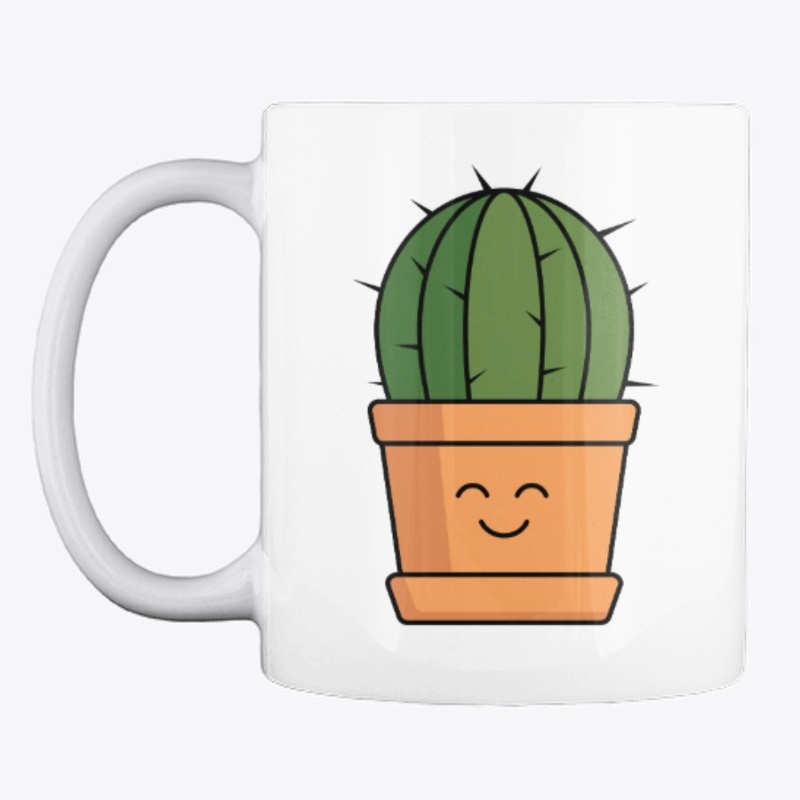 I'm sharp, but cute - smiling cactus