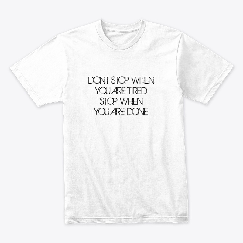STOP WHEN YOU'RE DONE