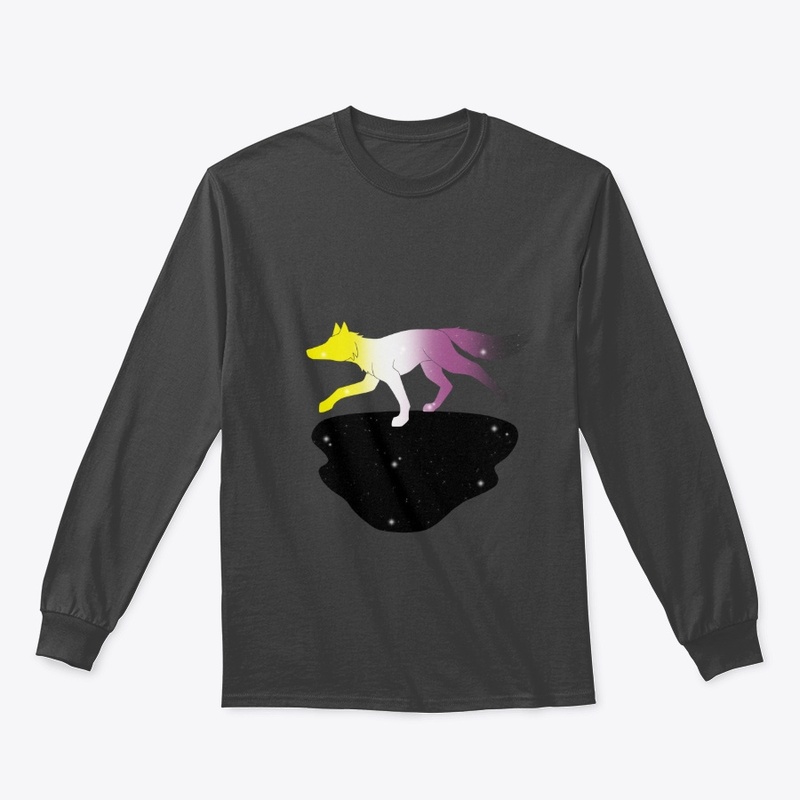 Non-binary starry running fox