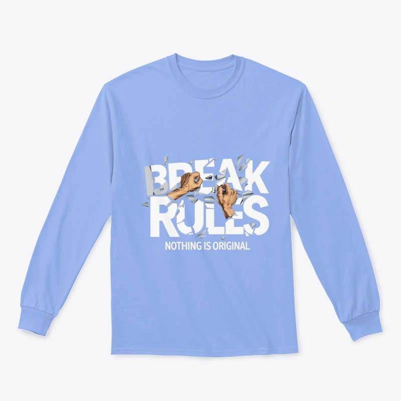 BREAK RULES – Bold Graphic Rebel Design 