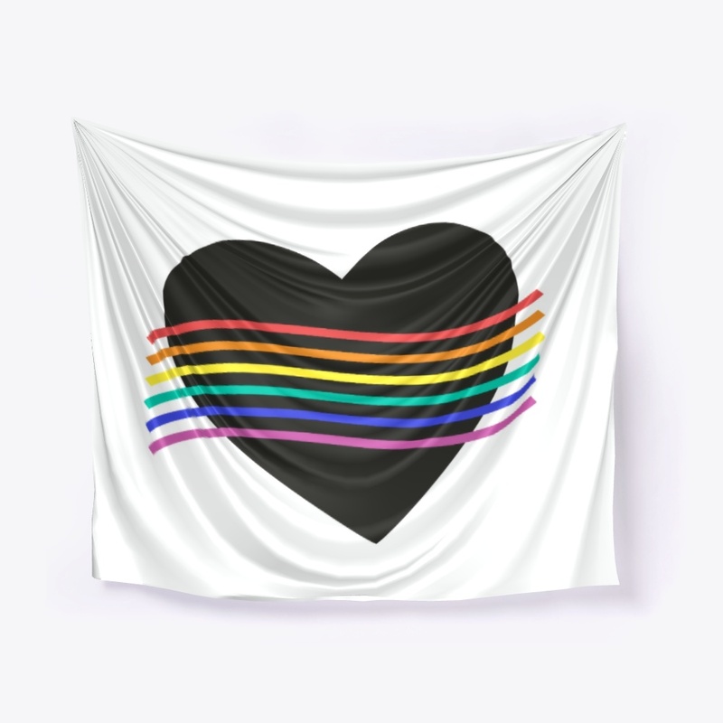Pride Flag with Heart Rainbow