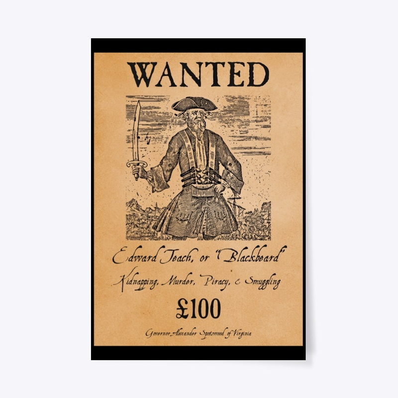 Blackbeard Wanted Poster