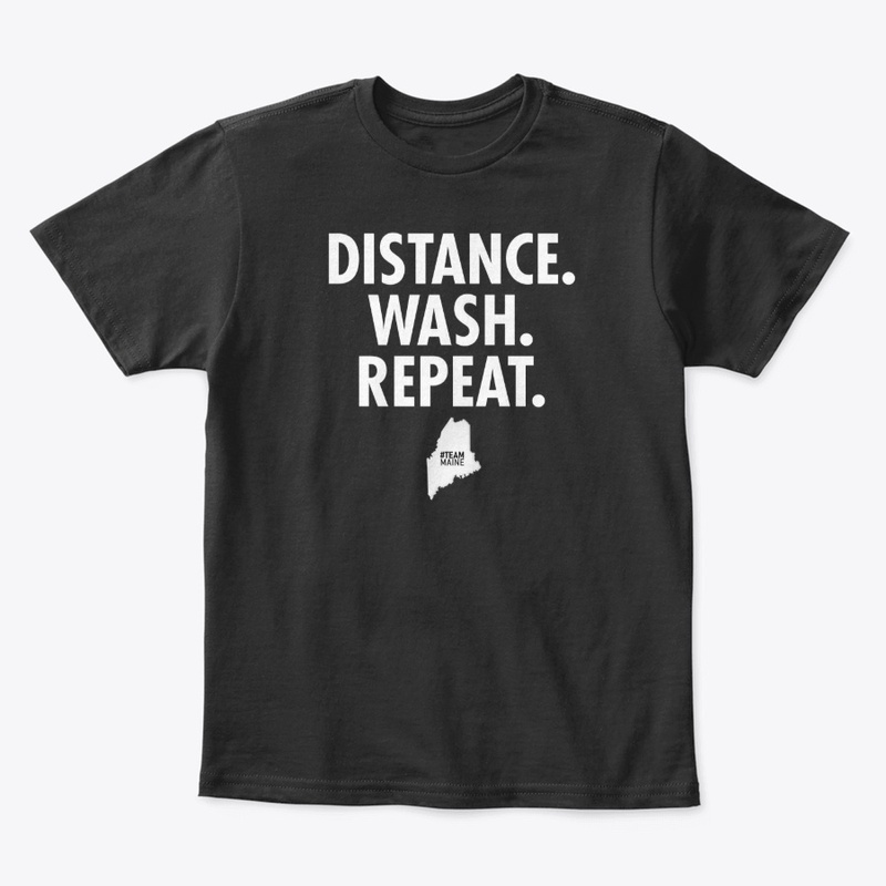 Team Maine - Distance, Wash, Repeat (White)