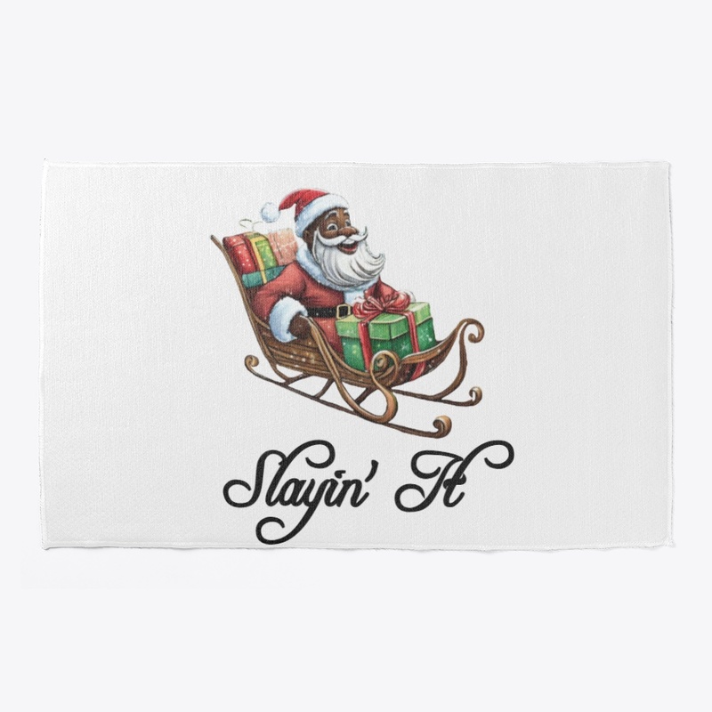 Slayin' It Black Santa Design 1