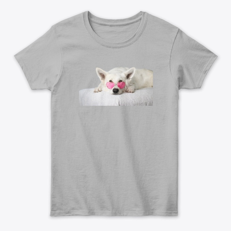 dog with glasses design