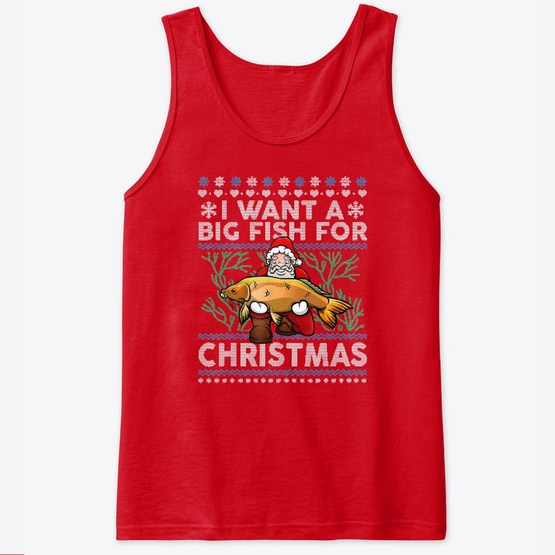 Santa Holding Fish I Want A Big Fish
