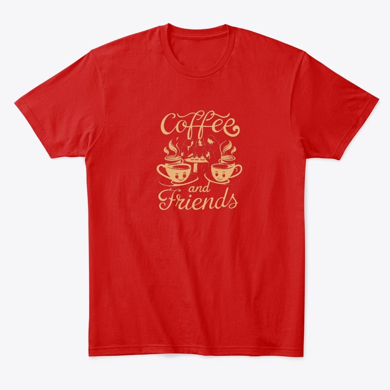  "Coffee and Friends" Graphic Tee