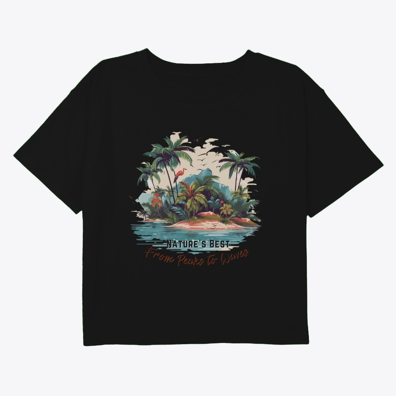 Summer Time Vibes Graphic T-shirt Black