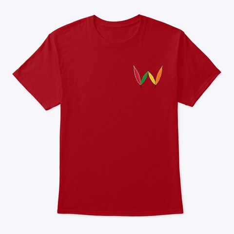 Multi Color W Deep Red T-Shirt Front
