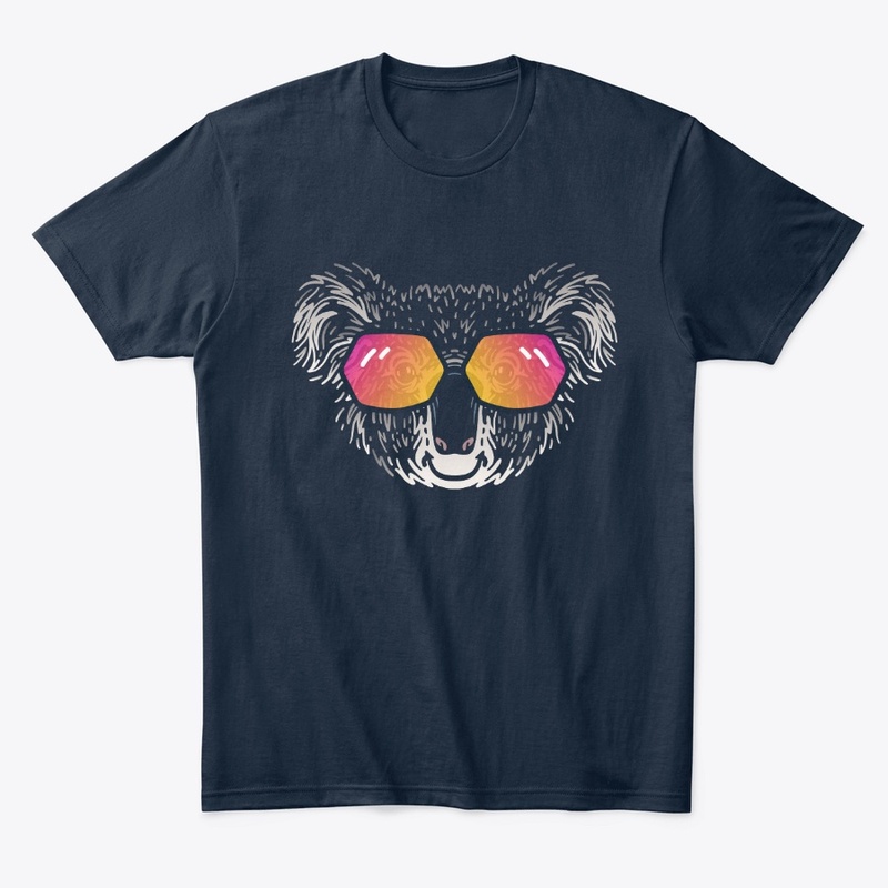 Cute Koala in Sunglasses (Colored+sg02)