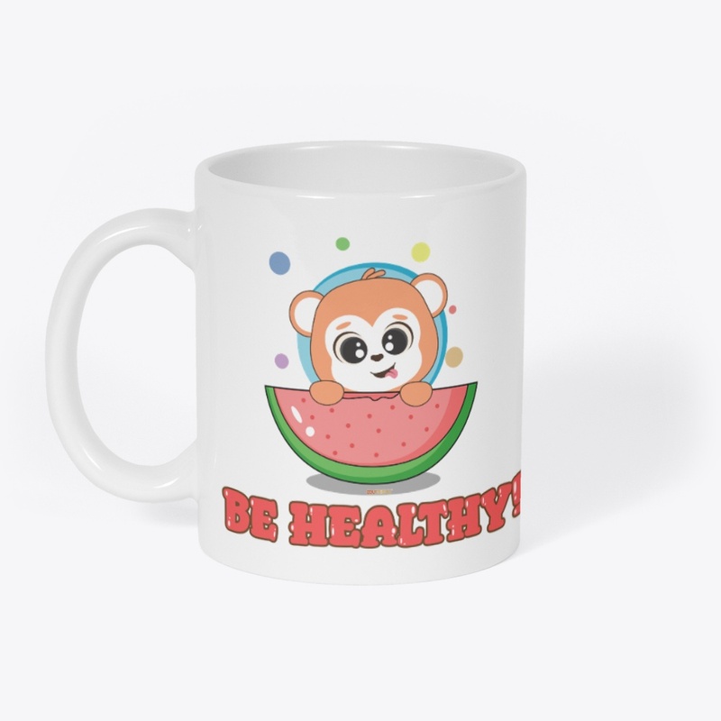 Cute Characters for Children Be Healthy