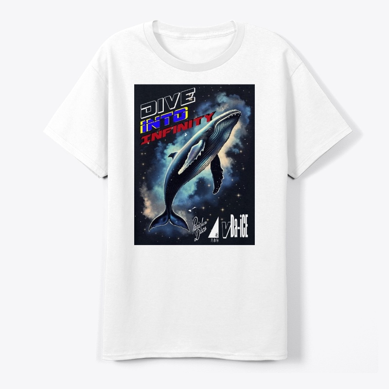 Dive Into Infinity Dark Whale Unisex Tee