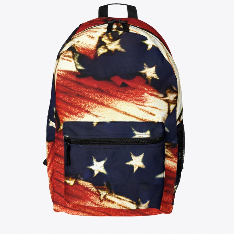 American Distressed Flag Backpack