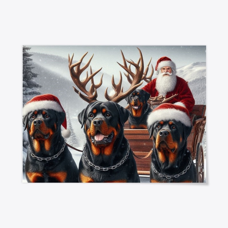 Rottweilers & Santa