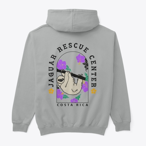 Jrc Sloth Color Hoodie Sport Grey T-Shirt Back