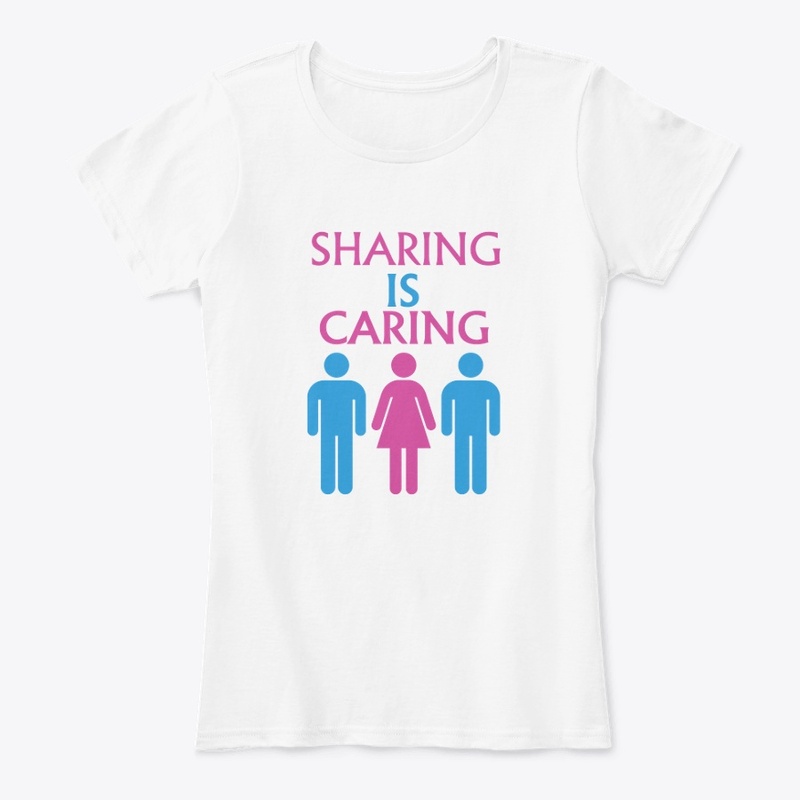 Sharing is caring Woman