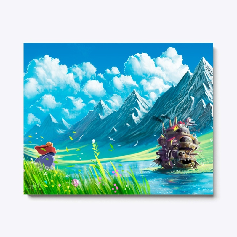 Mountains and lake