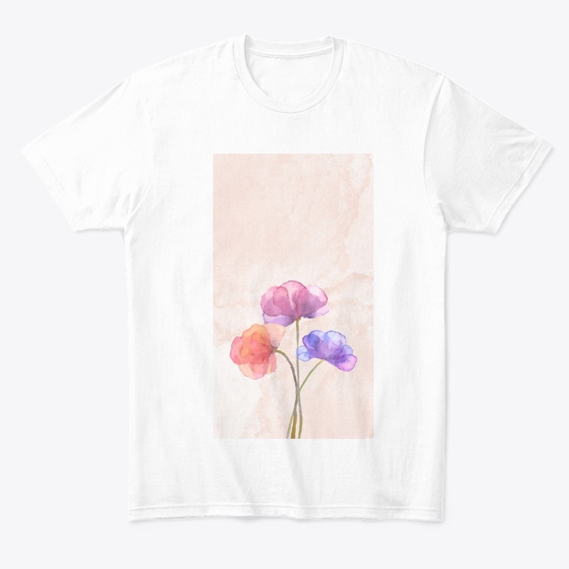 Aesthetic Warm Poppy Flower T-shirt