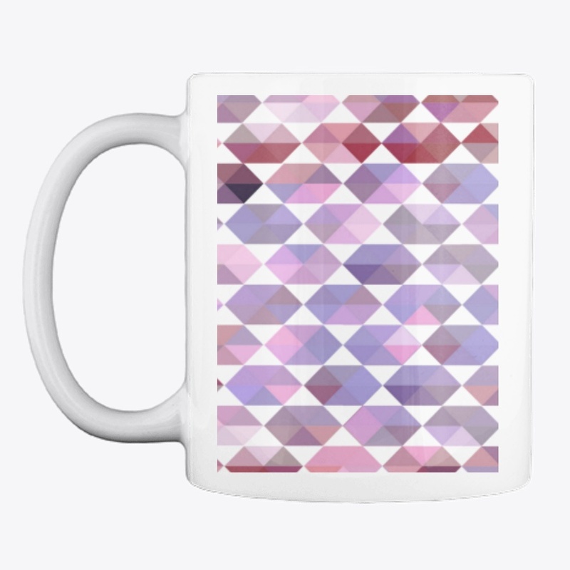 Abstract transparent pink hexagon