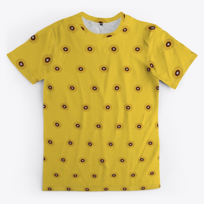 Yellow polka dot leggings