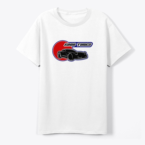 Good Times Car Tee White áo T-Shirt Front
