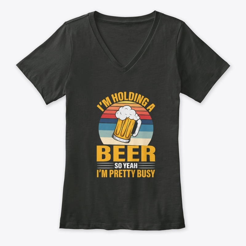 I'm holding a beer so I'm busy