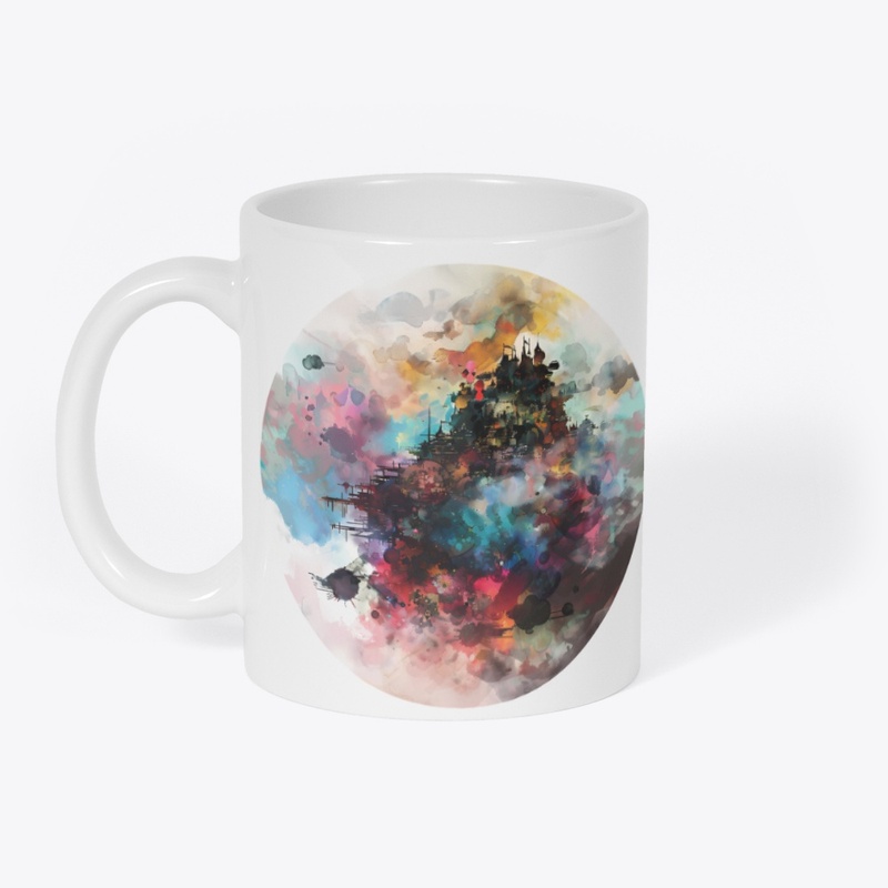 Colourful earth art t-shirt 