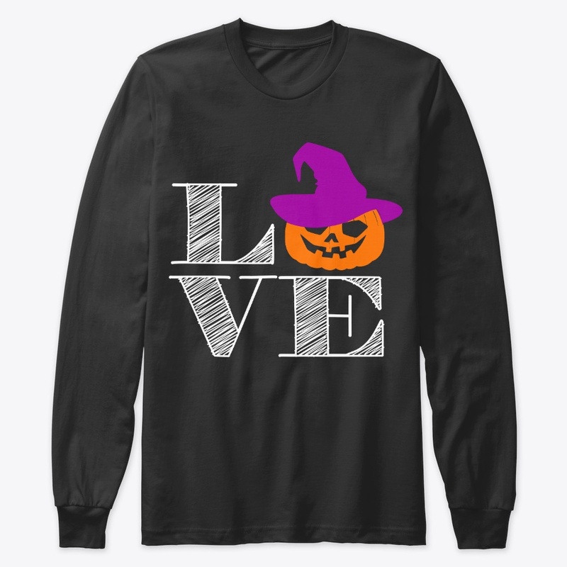 LOVE Halloween Pumpkin Face T-shirt