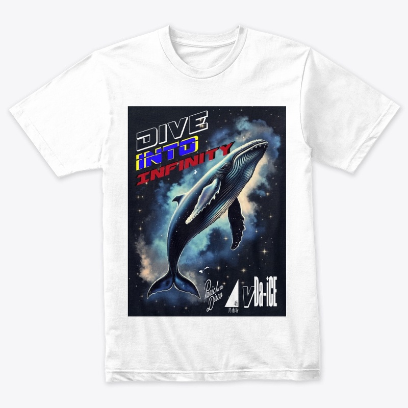 Dive Into Infinity Dark Whale Unisex Tee