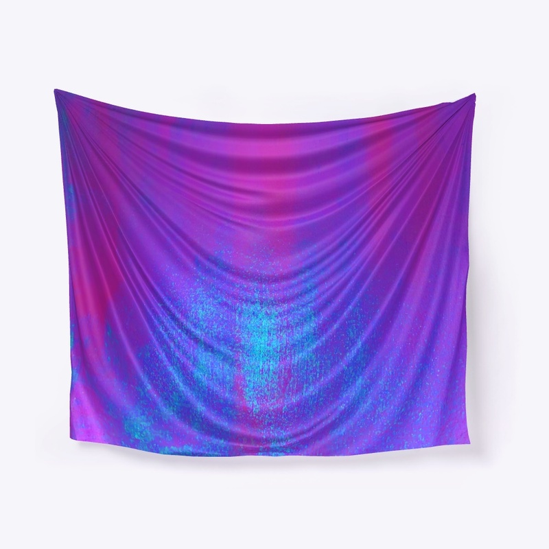 Electric Blue on Purple